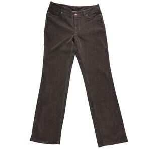 L.L. Bean Favorite Fit Corduroy Pants Women’s Size 10 Reg Brown Straight Leg